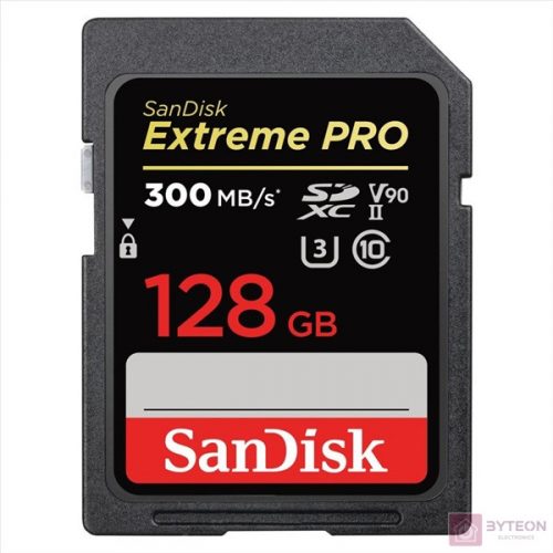 SanDisk Extreme PRO memóriakártya 128 GB SDXC UHS-II Class 10