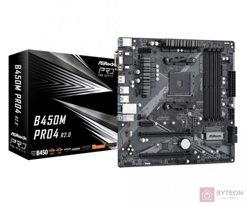 Asrock B450M Pro4 R2.0 (AM4)