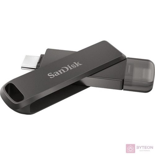 SanDisk iXpand Luxe USB flash meghajtó 256 GB USB Type-C / Lightning 3.2 Gen 1 (3.1 Gen 1) Fekete