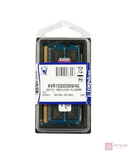 Kingston SO-DDR3 1333 4GB ValueRam CL9