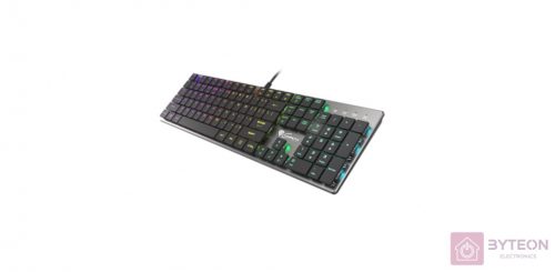 GENESIS Thor 420 RGB billentyűzet USB AZERTY Amerikai angol Ezüst