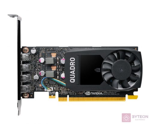 PNY VCQP1000V2-SB videókártya NVIDIA Quadro P1000 V2 4 GB GDDR5