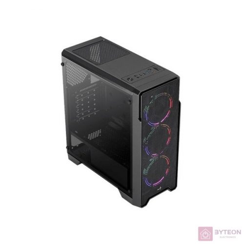 Aerocool Ore Saturn Edigiton (Ablakos) - Fekete