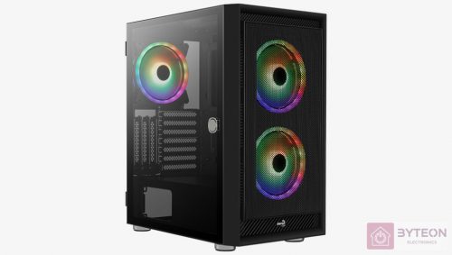 Aerocool Graphite V3 ARGB (Ablakos) - Fekete