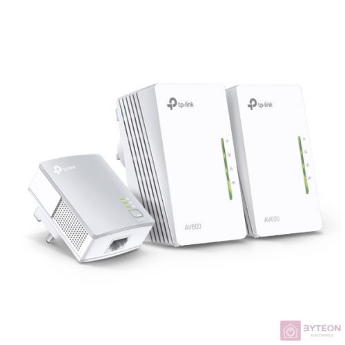 TP-LINK TL-WPA4220T KIT PowerLine adapter 300 Mbit/s Ethernet/LAN csatlakozás Wi-Fi Fehér 3 dB