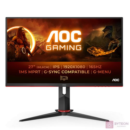 AOC 27G2SPU/BK számítógép monitor 68,6 cm (27") 1920 x 1080 pixelek Full HD Fekete, Vörös