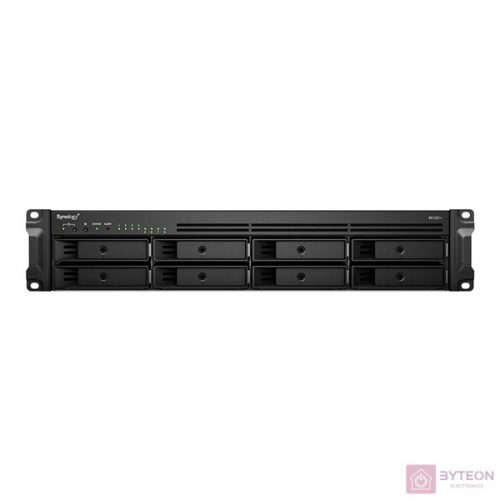 Synology RackStation RS1221RP+ tárolószerver NAS Rack (2U) Ethernet/LAN csatlakozás Fekete V1500B