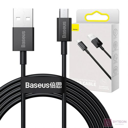 Baseus Superior USB kábel 2 M USB 2.0 USB A Micro-USB A Fehér