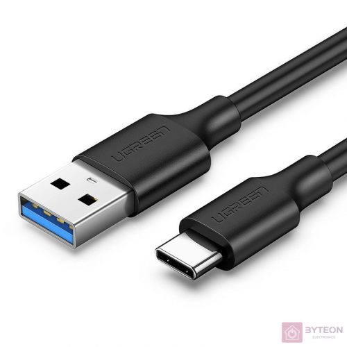 Niklowany kabel USB-C 3.0 UGREEN 1m czarny