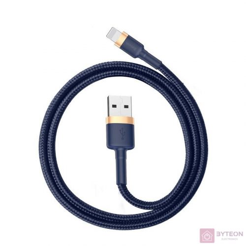 USB Lightning Baseus Cafule 2,4A 1 m-es kábel (arany-sötétkék)