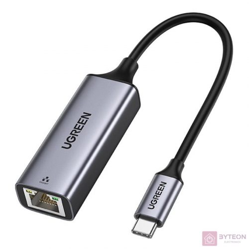 UGREEN RJ45 USB-C – Gigabit Ethernet adapter, alumínium (szürke)