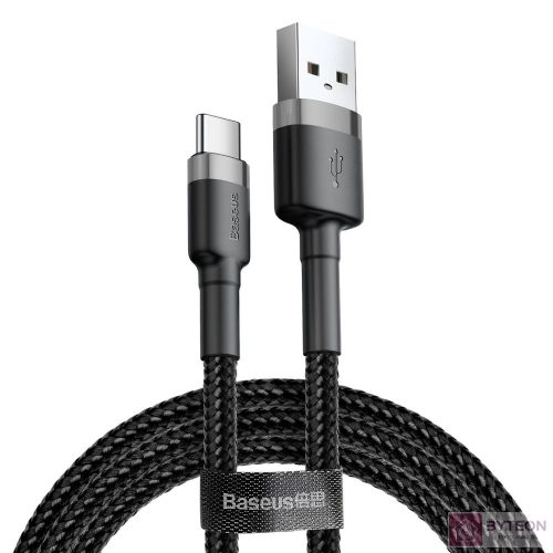 USB-USB-C kábel Baseus Cafule 2A 3m (szürke-fekete)