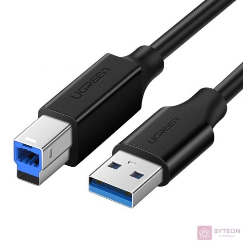 "UGREEN US210 USB 3.0 AB kábel nyomtatóhoz, 2m (fekete) "