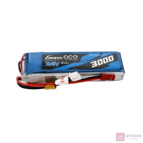 Gens Ace 3000mAh 7,4V 1C 2S1P LiPo akkumulátor