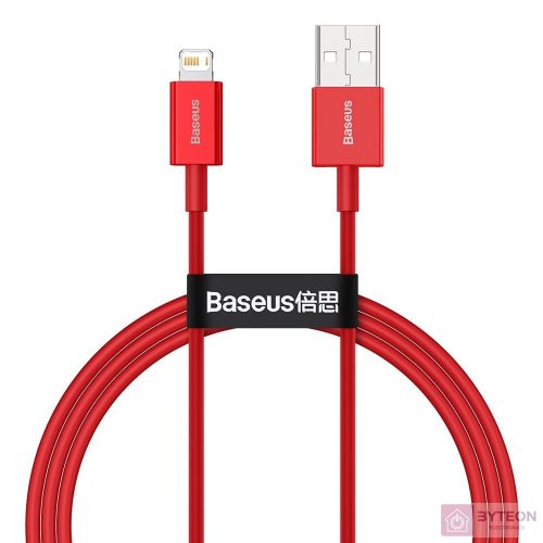 USB-kábel a Lightning Baseus Superior sorozathoz, 2,4 A, 1 m (piros)