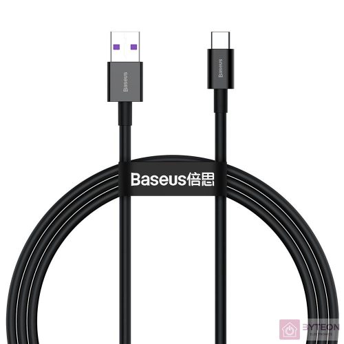 USB-USB-C Baseus Superior sorozatú kábel, 66 W, 1 m (fekete)