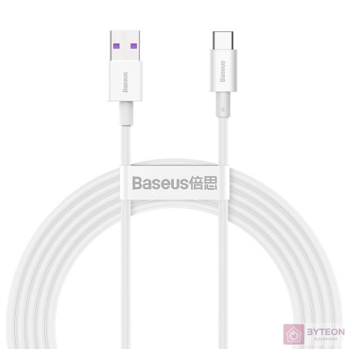 USB-USB-C Baseus Superior sorozatú kábel, 66 W, 2 m (fehér)