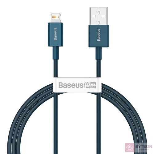 USB-kábel a Lightning Baseus Superior sorozathoz, 2,4A, 1 m (kék)