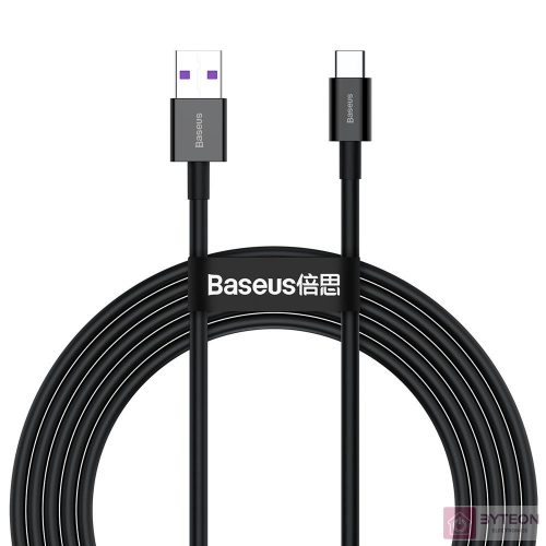 USB-USB-C Baseus Superior sorozatú kábel, 66 W, 2 m (fekete)