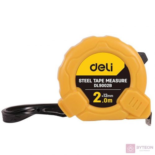 Deli Tools EDL9002B mérőszalag, 2m / 13mm (sárga)