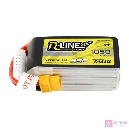 Tattu R-Line 1050mAh 22.2V 95C 6S1P XT60 akkumulátor