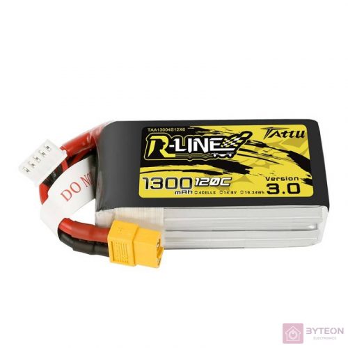 Tattu R-Line Version 3.0 1300mAh 14.8V 120C 4S1P XT60 akkumulátor