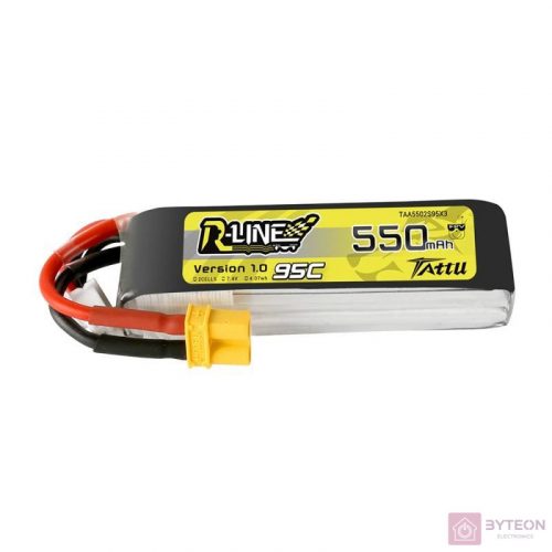 Tattu R-Line 550mAh 7,4V 95C 2S1P XT30 akkumulátor