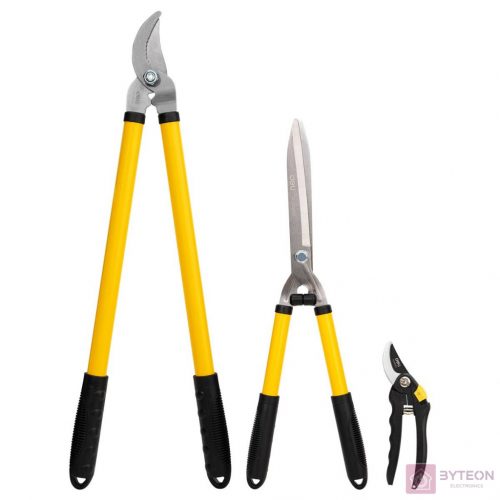 Deli Tools EDL580003 metszőolló készlet 3db-os (sárga)