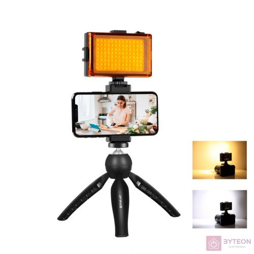 Puluz Live broadcast kit tripod mount + LED lamp + phone clamp