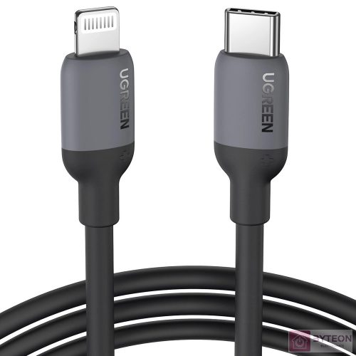 UGREEN US387 USB-C - Lightning kábel, 1m (fekete)