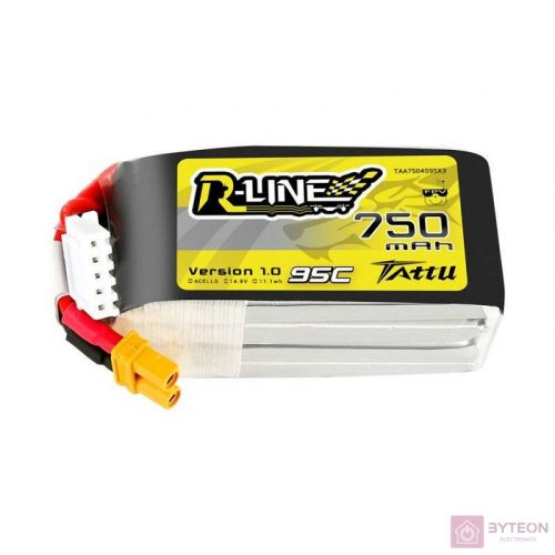 Tattu R-Line 750mAh 14.8V 95C 4S1P JST-XHR akkumulátor