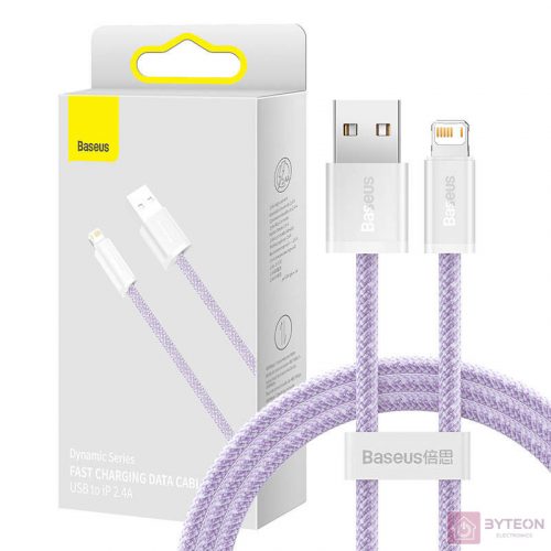 USB-kábel a Lightning Baseus Dynamic, 2,4A, 1m (violet)