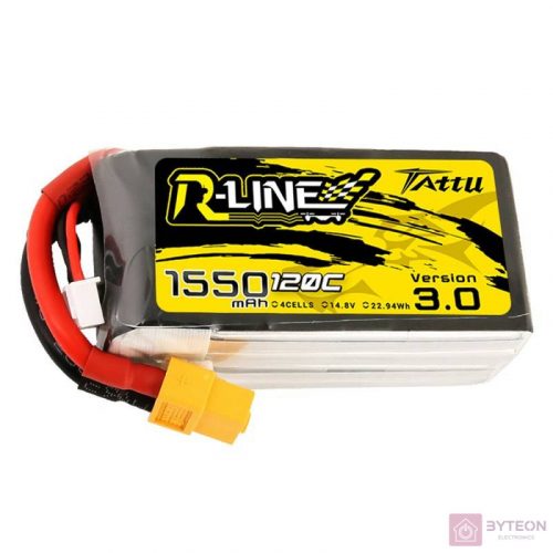 Tattu R-Line Version 3.0 1550mAh 14.8V 120C 4S1P XT60 akkumulátor