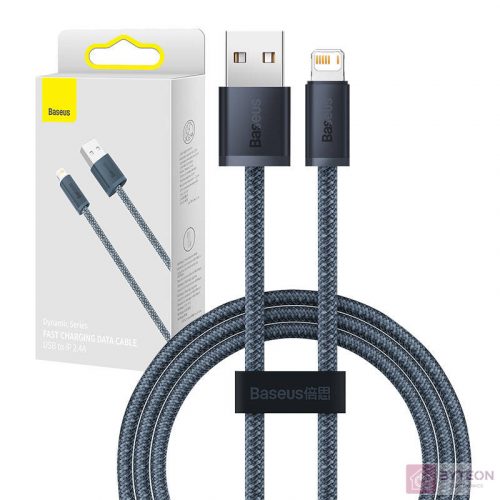 Baseus Dynamic Series USB-kábel a Lightninghez, 2.4A, 2m (szürke)