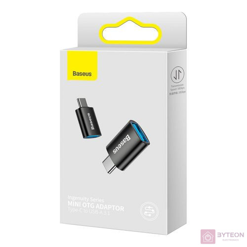 Baseus Ingenuity USB-C – USB-A OTG adapter (fekete)