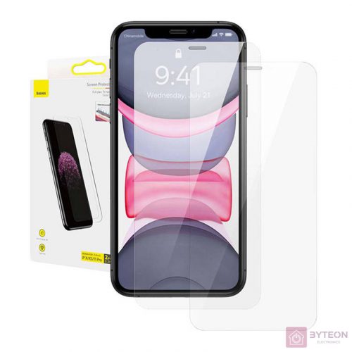 Baseus edzett üvegfólia 0,3mm iPhone X/XS/11 Pro 5.8" készülékhez (2 db)