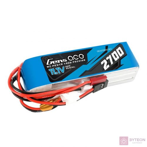 Akumulator Gens Ace 2700mAh 11,1V TX 3S1P Futaba/JST-XHR/JST-SYP