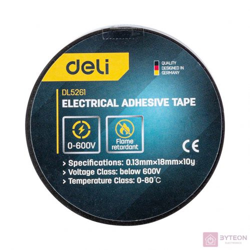 Elektromos szigetelőszalag Deli Tools EDL5261, 10m