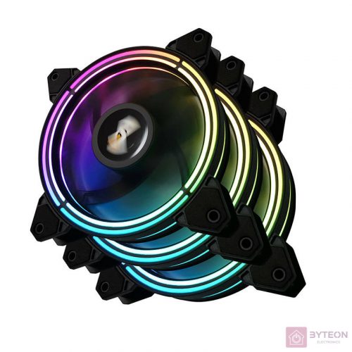 Darkflash CF11 Pro ARGB ventilátorkészlet 3in1 számítógéphez 120x120 (fekete)