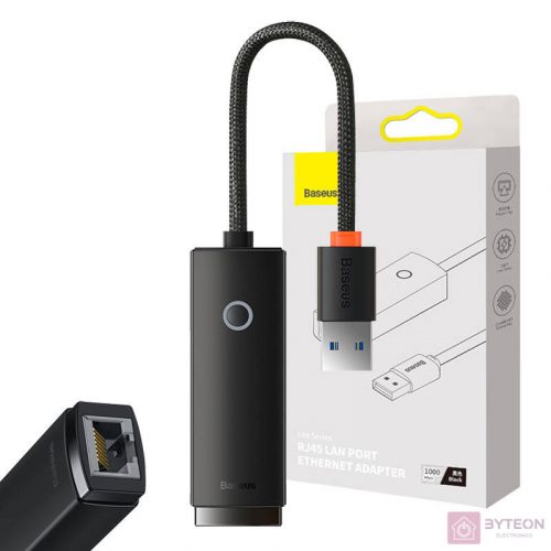 Baseus Lite Series USB – RJ45 hálózati adapter (fekete)