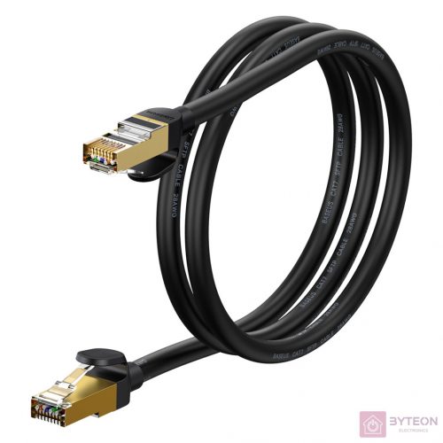 Baseus Ethernet RJ45 hálózati kábel, 10Gbps, 1m (fekete)