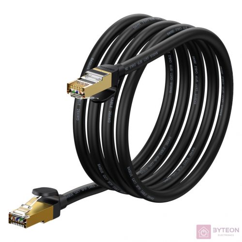 Baseus Ethernet RJ45 hálózati kábel, 10Gbps, 2m (fekete)