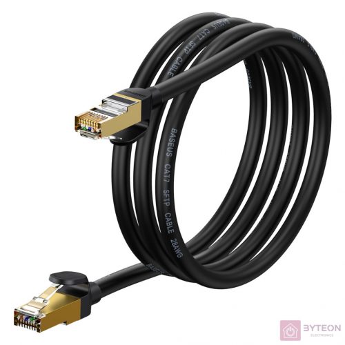 Baseus Ethernet RJ45 hálózati kábel, 10Gbps, 1.5m (fekete)