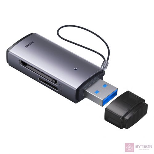 Baseus Lite Series SD/TF memóriakártya olvasó, USB (szürke)