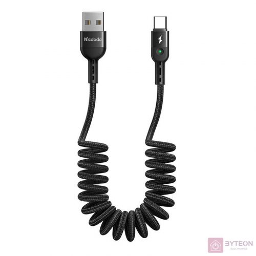 USB Spring Cable to USB-C Mcdodo Omega CA-6420 1.8m (Black)