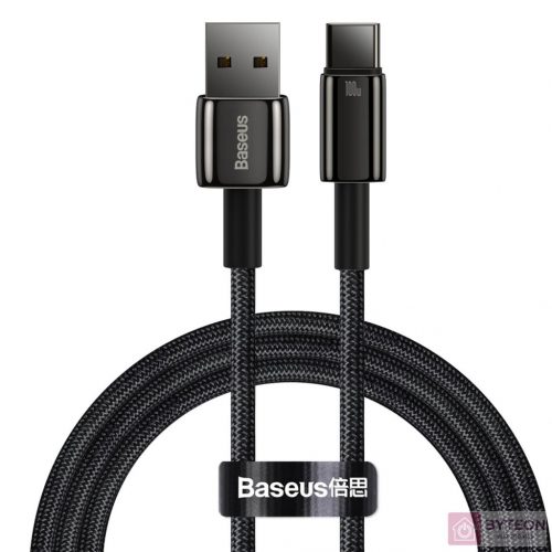 Baseus Tungsten Gold Cable USB to USB-C, 100W, 1m (black)