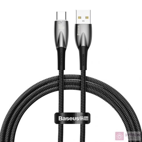 USB cable for USB-C Baseus Glimmer Series, 100W, 1m (Black)