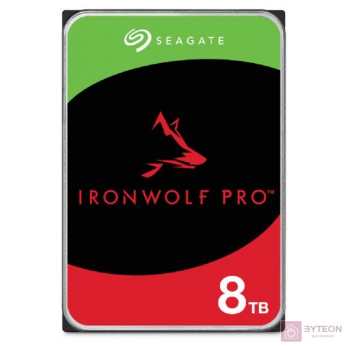 SEAGATE Ironwolf PRO Enterprise NAS HDD 8TB 7200rpm 6Gb/s SATA 256MB cache 8.9cm 3.5inch 24x7 for NAS RAID Rackmount Systeme BLK