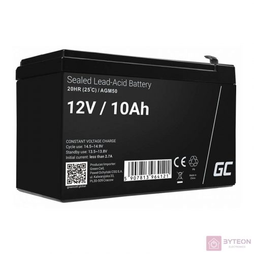 GREEN CELL Battery AGM 12V 10Ah