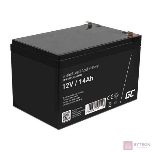 GREEN CELL Battery AGM 12V14AH